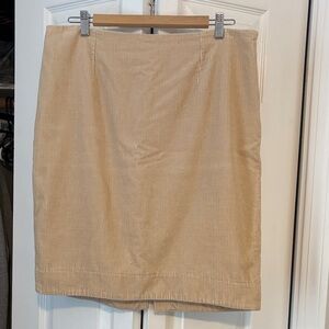 Anthropologie Maeve Corduroy Straight Skirt in Beige 12